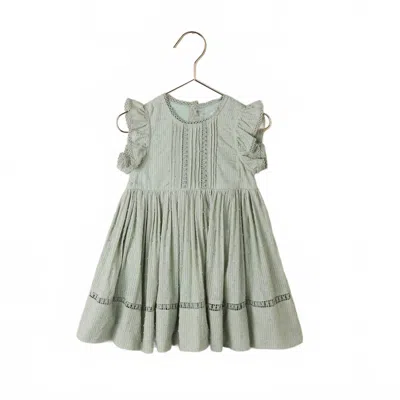 Noralee Kids' Girl's Isla Dress In Eucalyptus In Green