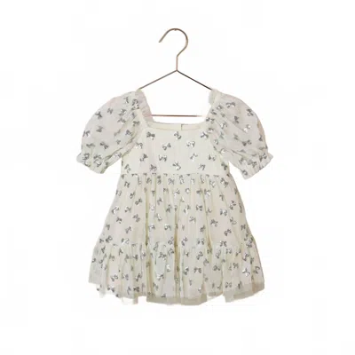 Noralee Kids' Girl's Louella Dress In Bows In White