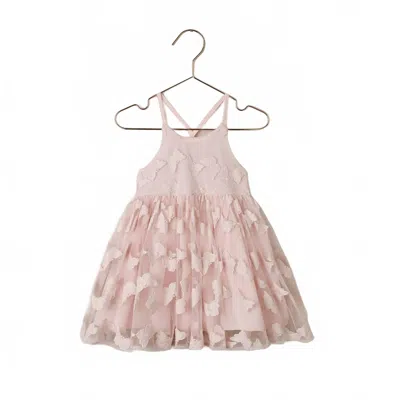 Noralee Kids' Girl's Pippa Dress In Cotton Candy In White