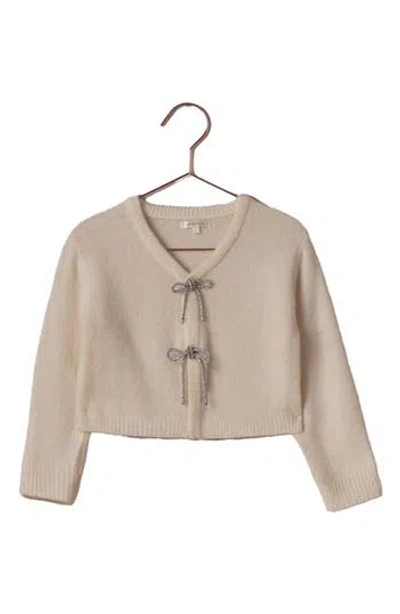 Noralee Kids' Bow Cardigan In Gray