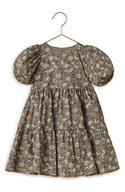 Noralee Kids' Chloe Tiered Dress In Green