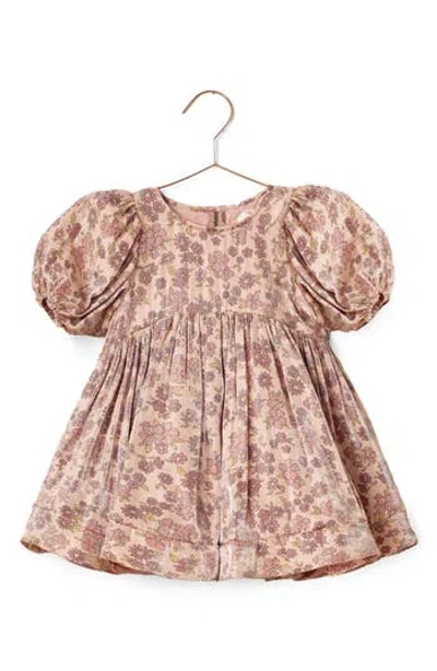 Noralee Kids' Luna Puff Sleeve Dress In Pink