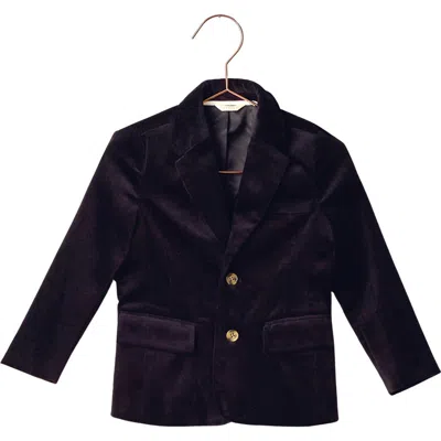 Noralee Kids' Sebastian Velvet Blazer In Brown