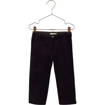 Noralee Kids' Sebastian Velvet Pants In Black
