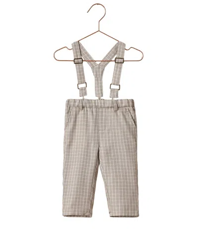 Noralee Suspender Pant In Gray