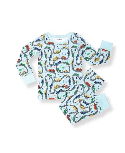 Norani Boys' Kids Organic Two-piece Pajama Set -baby, Little Kid, Big Kid In Blue