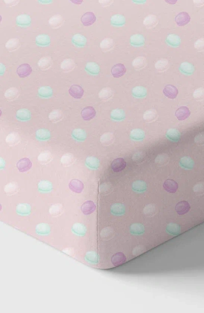 Norani Crib Sheet In Pink/ Mint