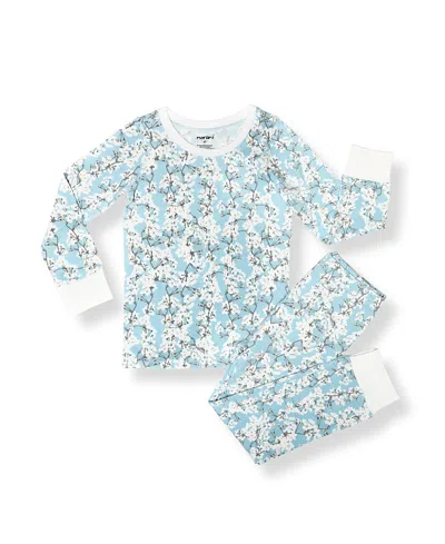 Norani Girls' Kids Organic Short Sleeve Two-piece Pajama Set - Baby, Little Kid, Big Kid In Multi