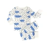 Norani Kids Organic Two-piece Pajama Set In Blue Clouds