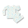 Norani Kids Organic Two-piece Pajama Set In Robots