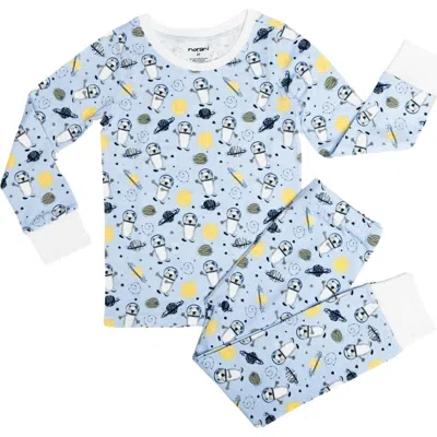 Norani Babies'  Kids Organic Two-piece Pajama Set In Blue