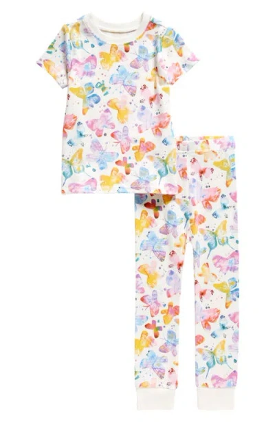 Norani Babies'  Kids Organic Two-piece Short Sleeve Pajama Set In Multi