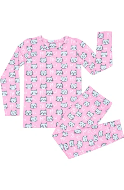 Norani Kids'  Modal Pajamas In Pink