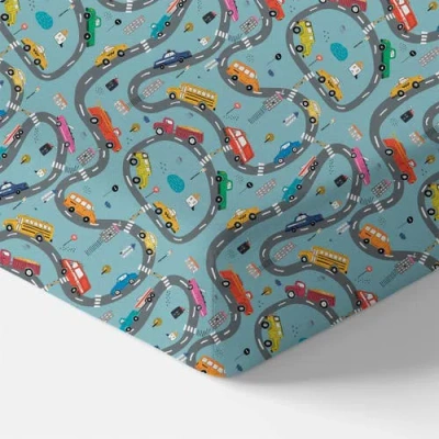 Norani Organic Fitted Crib Sheet In Cars