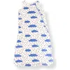 Norani Organic Sleep Sack With Added Insert For All Seasons In Blue Clouds