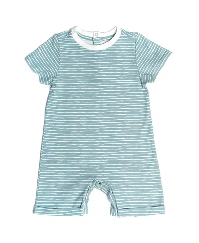 Norani Unisex Organic Snap Romper - Baby In Green