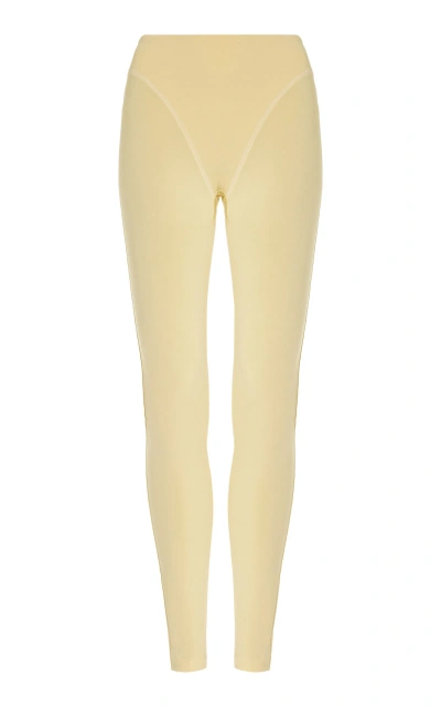 Norba Accent Jersey Leggings In Yellow