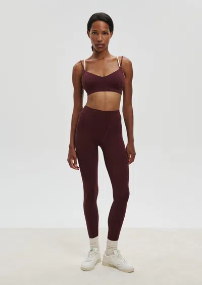 Norba Accent Legging In Maroon