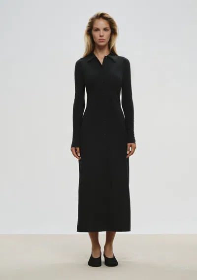 Norba Aura Long Sleeve Dress In Black