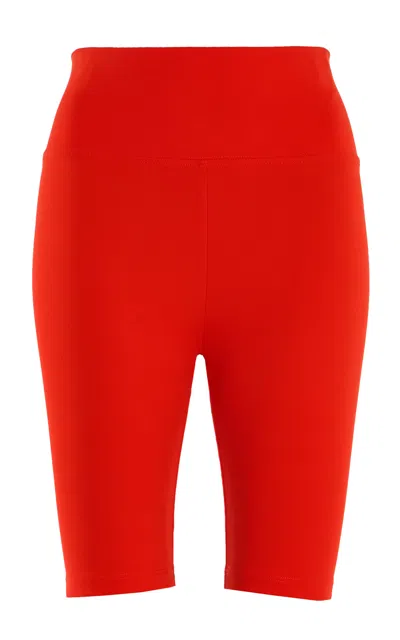 Norba Bike Jersey High-rise Shorts In Orange