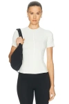 Norba Contour Tee In White