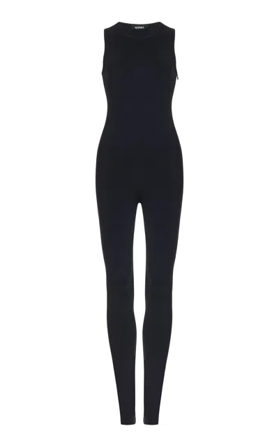 Norba Flow Jersey Leotard In Black