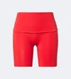 Norba Foldover Biker Shorts In Multi