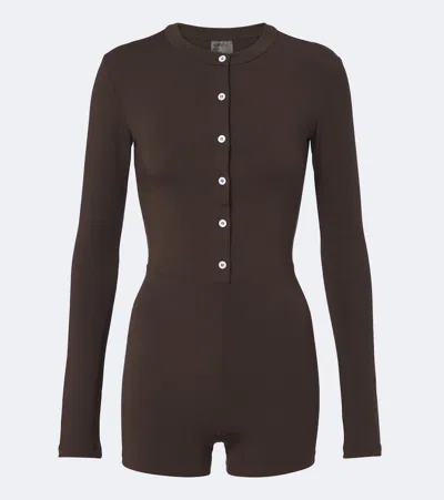 Norba Gigi Bodysuit In Brown