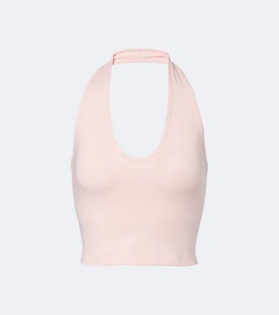 Norba Harper Halterneck Top In Pink