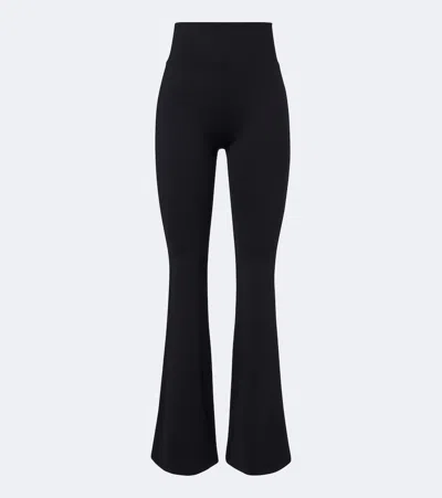 Norba High-rise Flared Leggings In Black