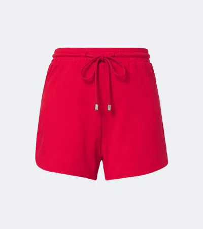 Norba Julia Cotton Jersey Shorts In Red
