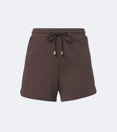 Norba Julia Cotton Shorts In Brown