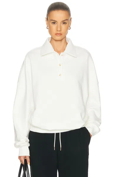 Norba Julia Polo Sweatshirt In White