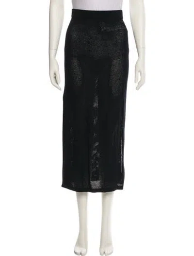 Pre-owned Norba Midi Length Skirt W/ Tags In Black