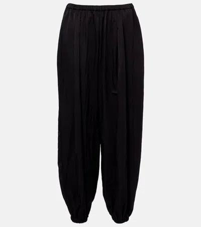 Norba Pleated Balloon Pants In Black