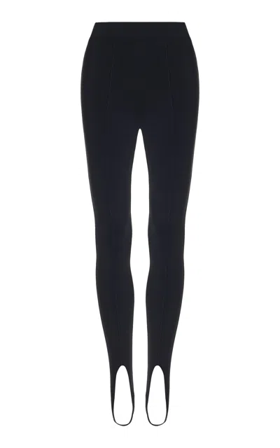 Norba Stirrup Jersey Leggings In Black