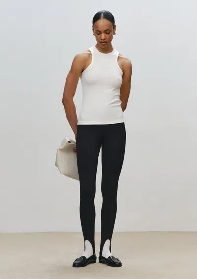 Norba Stirrup Legging In White
