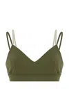 Norba Strappy Jersey Bralette In Green