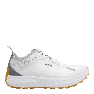 Norda Arnitel White Trail Running Sneaker In Animal Print