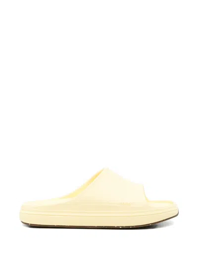Norda 008 Vibram Open-toe Slides In Yellow