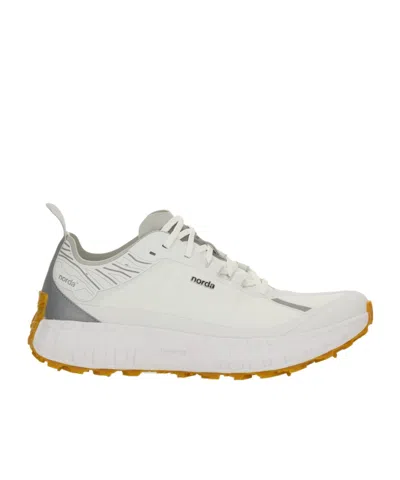 Norda Arnitel White Trail Running Sneaker In Animal Print