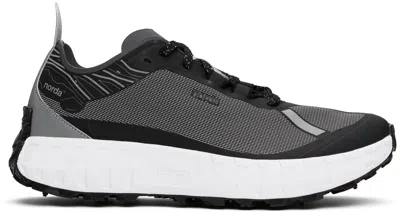 Norda 001 Rubber-trimmed Bio-dyneema® Trail Running Sneakers In Black