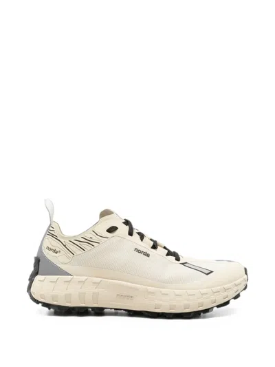 Norda Logo-print Panelled Sneakers In Neutral