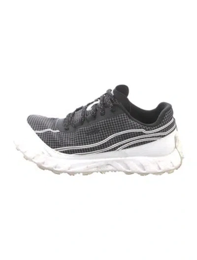 Pre-owned Norda Nylon Printed Athletic Sneakers In Black