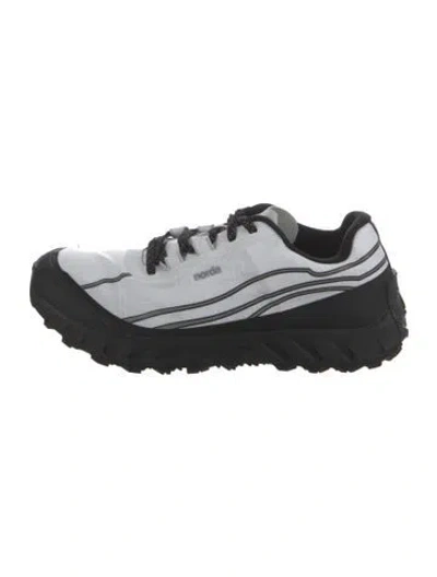 Pre-owned Norda Nylon Striped Athletic Sneakers In Black