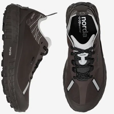 Norda Recycled Nylon Mesh Sneakers In Brown