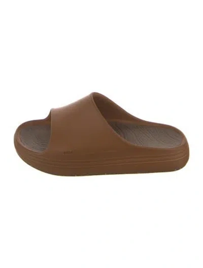 Pre-owned Norda Rubber Slides In Brown