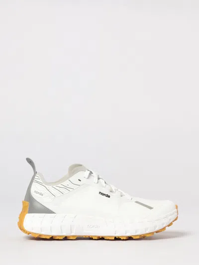 Norda Arnitel White Trail Running Sneaker In Animal Print