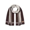 Nordbron Men's Arbin Brown Scarf