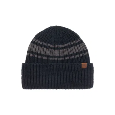 Nordbron Men's Blue Allek Navy Skull Beanie